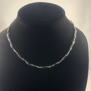 Hand Crafted Silver Twisted Necklace